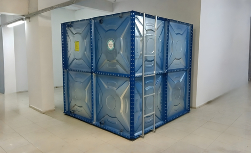 Termoplastik kaplı modüler su deposu